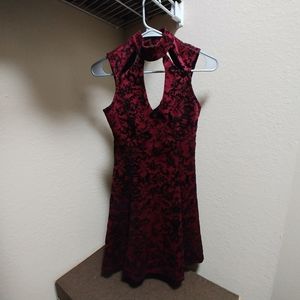 SoldRed velvet dress